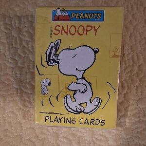 Peanuts Snoopy Yellow Playing Card Deck